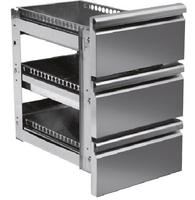Drawers Kit 3x 1/3 For Pizza Counters With Depth 800 mm, Mastro Z/F3D6040