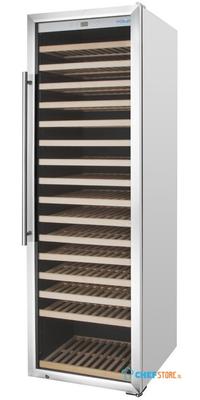 Polar G-Serie Enkel Zone Wijnkoelkast RVS 192 Flessen - GM889