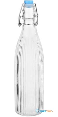 Olympia Geribbelde Swing Top Waterflessen 500ml (pakket van 6) - HW794