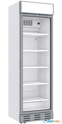 Diverso By Diamond Geventileerde Positieve Vitrine 382 Liter WIT met Lichtbak - WR-38CA-AW 1