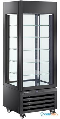 Diamond FULL Vitrine 440 Lt. 5 Glazen Niveaus Geventileerd ZWART - MAX/507-PB 1