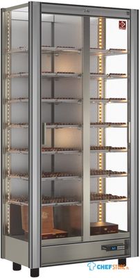 Gekoelde Chocolade Vitrine Lt. 530 - Moduleerbaar - Diamond GCC-1-R2 1
