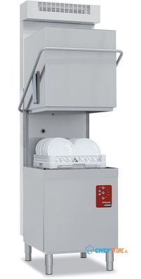 Diamond Kapvaatwasser, mand 500x500 mm "Full Hygiene", met doorlopende ontharder + damp condensor-recuperator | DCS9/6-AC-RC 1