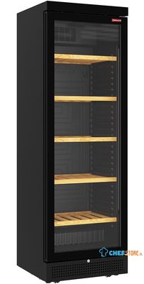 Diamond Geventileerde Wijnkast Vitrine, 382 Liter - 5 Niveaus - zonder Frame - ZWART - CVS38-BV 1