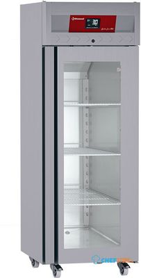 Diamond ID70/R9H-G Koelkast geventileerd 700 liter, 1 glazen deur (GN 2/1), op wielen