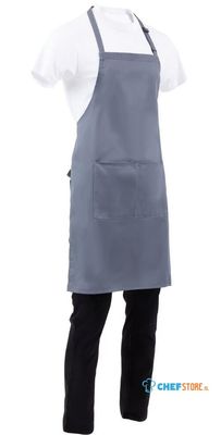 Colour by Chef Works halterschort grijs | B192