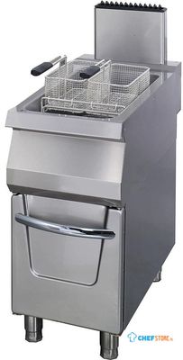 Maxima Premium Friteuse - 1 X 22 L - Enkel - 90 cm Diep - met Tapkraan - Gas - 09398605