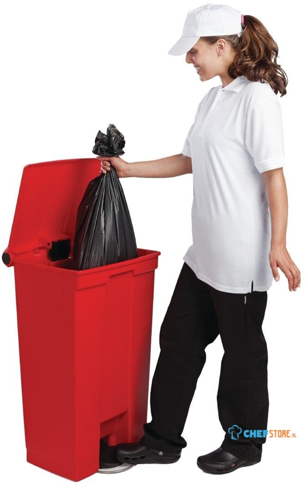 Rubbermaid Step-On Pedaalemmer Rood 87L - Rubbermaid L629 - Afvalbakken ...