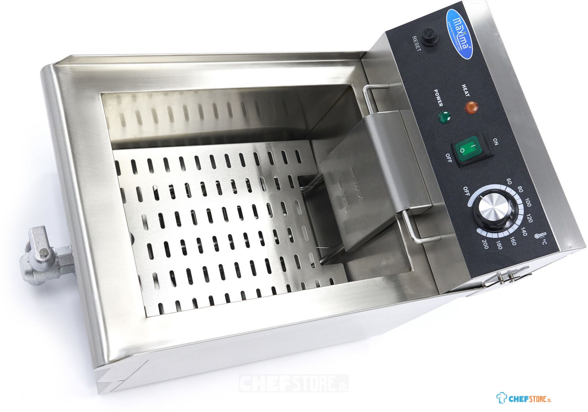 Frituurpan - 6 L - 1 Mand - tot 1,2 Kg Frites - Dé Horeca