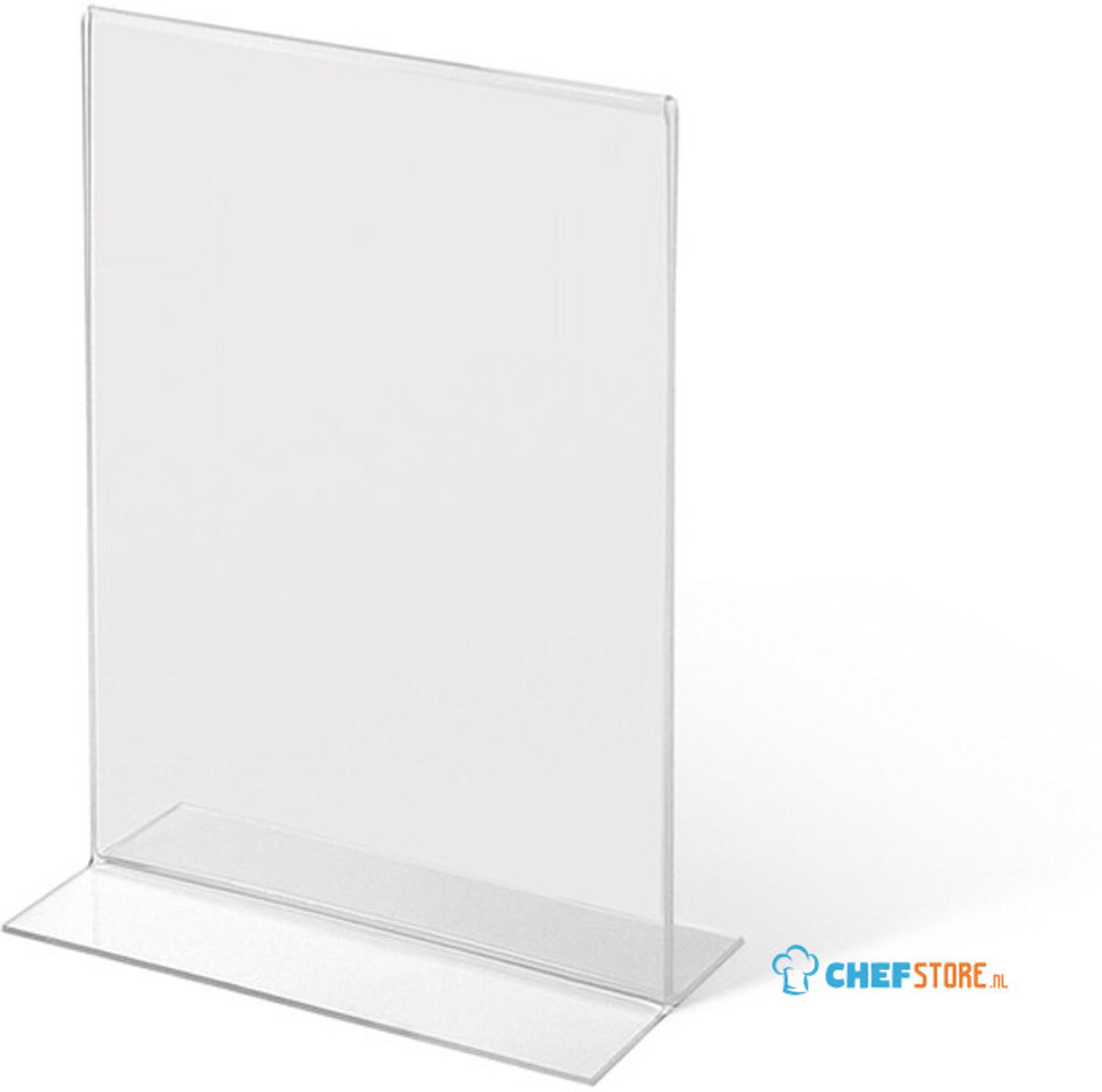 4 Stuks A6 Acryl Menuhouder – T-vorm, Dubbelzijdig, Transparant – Perfect Voor Restaurants, Kantoren, Beurzen En Presentaties
