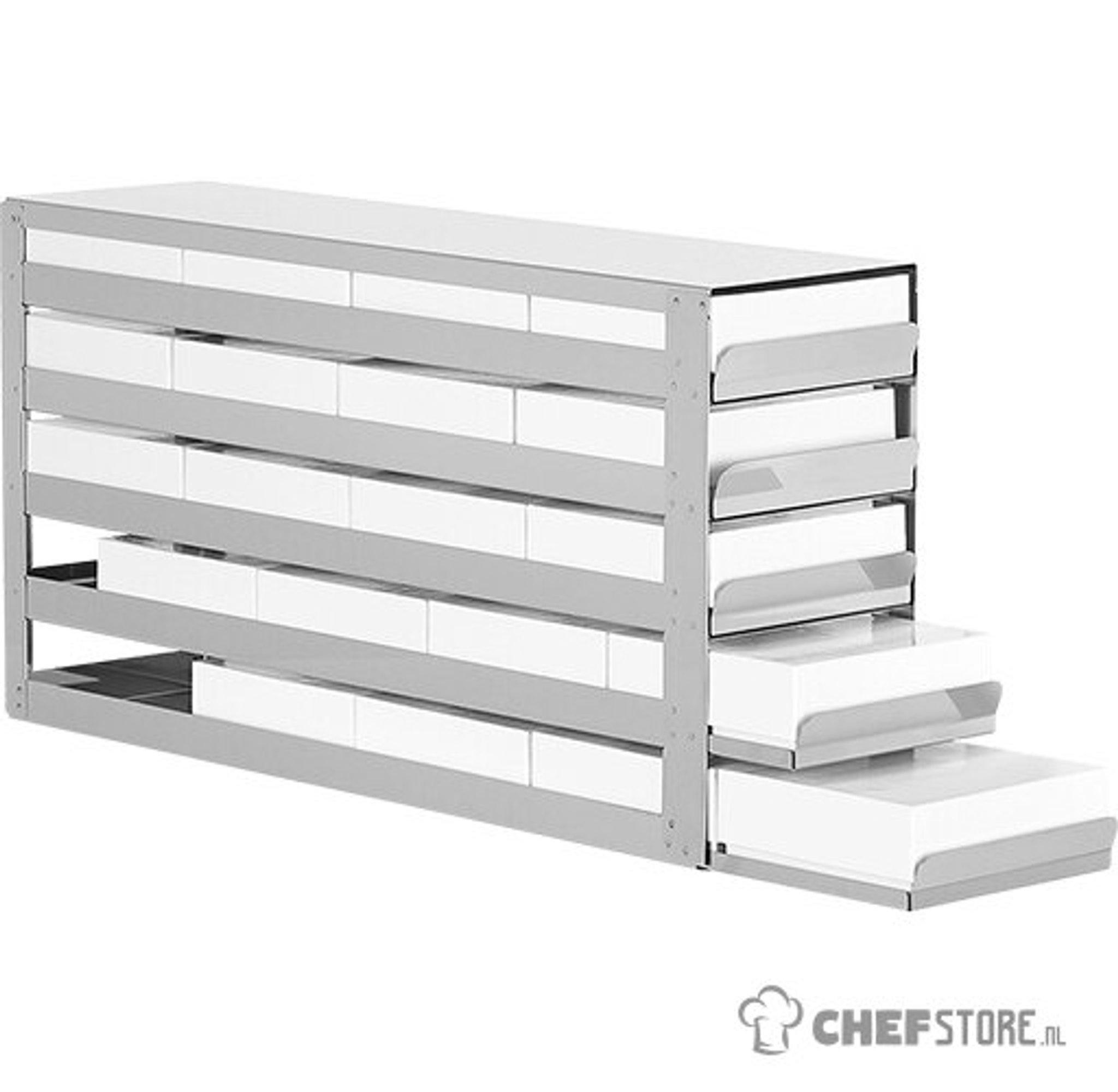 RVS Rek met Schuifladen 5x4 - Liebherr 7790031 | Chefstore Horeca