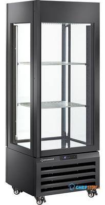 Diamond FULL Glazen Vitrine" 440 Liter 1 Niveau + 2 Planken Geventileerd ZWART - MAX/507-VB 1