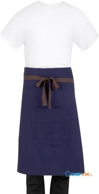 Southside Katoenen Canvas Bistro Schort Marine - BA165