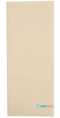 Fiesta Recyclebaar Premium Tablin Dinerservet Crème 48x40cm Airlaid Pocket Fold (pk 400) - FE278