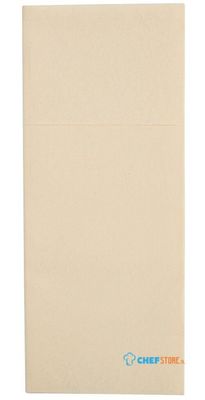 Fiesta Recyclebaar Premium Tablin Dinerservet Crème 48x40cm Airlaid Pocket Fold (pk 400) - FE278