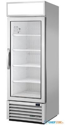 True Staande Display Vriezer Aluminium Buitenkant - GDM-23F-HC-TSL01 ALU