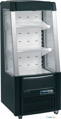 Displaykoeler in Zwart met Laag Open Front - ODC60