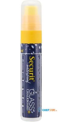 Securit Waterproof Krijtstift (Glas + Krijtbord) In Geel Met 7-15mm Penpunt - CU777