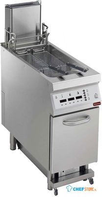 Digitale Gas Friteuse. Tank 23 Lt. S/armg. "oliefiltering" + Lift+ Autokok, Diamond G22/F23CFSA4-AC 1