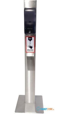 Handdesinfectiezuil Met Sensor | RVS | Instructiesticker | Fn988