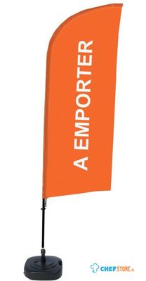 Syna Beach Flag Alu Wind Complete Set Take Away Oranje Frans - BFAW310-WT21-I595ECO