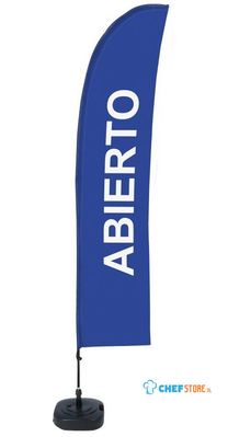 Syna Beach Flag Budget Wind Complete Set Open Blauw Spaans - BFBL-WT21-17-I139
