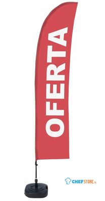 Syna Beach Flag Budget Wind Complete Set Sale Rood Spaans ECO Printmateriaal - BFBL-WT21-17-I160ECO