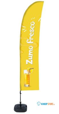 Syna Beach Flag Budget Wind Complete Set Verse Sap Spaans ECO Printmateriaal - BFBL-WT21-17-I175ECO