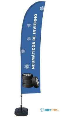 Syna Beach Flag Budget Wind Complete Set Winterbanden Spaans - BFBL-WT21-17-I163