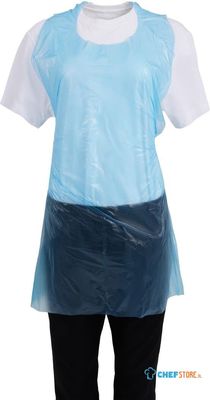 Disposable polyethyleen halterschorten 14,5 micron | blauw | 100 stuks | A305
