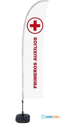 Syna Beach Flag Budget Wind Complete Set EHBO Spaans ECO Printmateriaal - BFBL-WT21-17-I162ECO