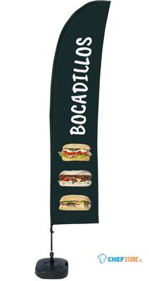 Syna Beach Flag Budget Wind Complete Set Belegde Broodjes Spaans - BFBL-WT21-17-I148