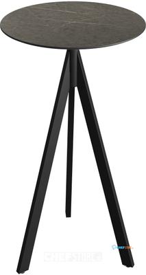 Essentials Infinity Tripod Statafel Zwart Frame + Midnight Marble HPL 70 cm - 140041670