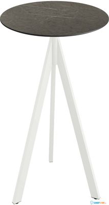 Essentials Infinity Tripod Statafel Wit Frame + Midnight Marble HPL 70 cm - 140051670