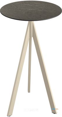 Essentials Infinity Tripod Statafel Zand Frame + Midnight Marble HPL 70 cm - 140061670