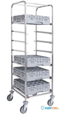 Diamond Wagen 7 niveaus voor manden vaatwasser 500x500 mm | CCL-7G 1