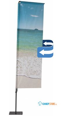 Syna Beachflag Alu Square 265cm Print Dubbelzijdig - BFAS265GDS