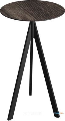 Essentials Infinity Tripod Statafel Zwart Frame + Riverwashed Wood HPL 70 cm - 140041470