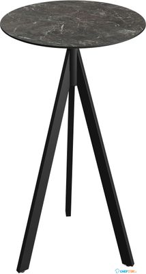 Essentials Infinity Tripod Statafel Zwart Frame + Galaxy Marble HPL 70 cm - 140041570