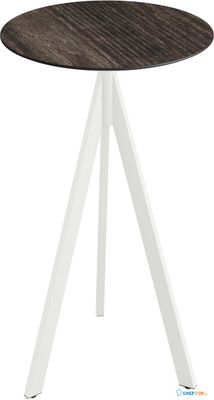Essentials Infinity Tripod Statafel Wit Frame + Riverwashed Wood HPL 70 cm - 140051470