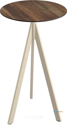 Essentials Infinity Tripod Statafel Zand Frame + Tropical Wood HPL 70 cm - 140061270