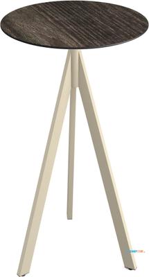 Essentials Infinity Tripod Statafel Zand Frame + Riverwashed Wood HPL 70 cm - 140061470 1