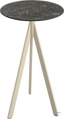 Essentials Infinity Tripod Statafel Zand Frame + Galaxy Marble HPL 70 cm - 140061570 1