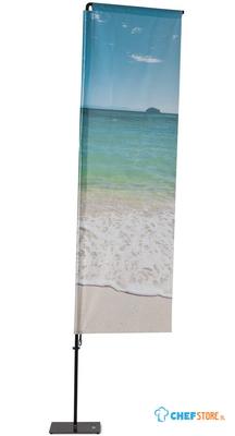 Syna Beach Flag Alu Square 460 cm Totale Hoogte - BFAS460