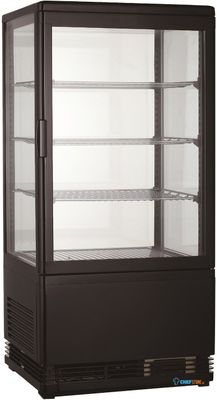 Koelvitrine Tafelmodel 78L | Zwart | Combisteel | 7487.0175 1