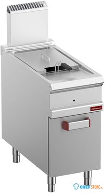Gasfriteuse 1 Kuip Van 18 Liter (18 KW) Op Gesloten Kast - Diamond G9/F18A4-N 1
