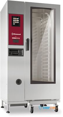 Diamond SBET/20S Elektrische oven "TOUCH" met boiler, stoom en convectie 20xGN 1/1+ Cleaning