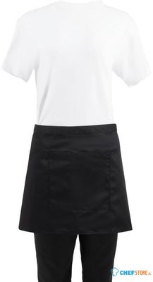 Whites Korte Sloof Zwart, Whites Chefs Clothing B131