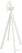Essentials Infinity Statafel Wit Frame + Zwart HPL 70 cm - 120051070 2