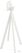 Infinity Statafel Wit Frame + Moonstone HPL 70 cm - Essentials 120051370 2